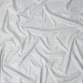 Ivory White Chikankari Sequin Voile Fabric 110cm