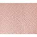 Salmon Pink Silver Floral Embroidered Voile 110cm