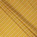 Mustard Yellow Stripe Embroidered Cotton Voile 110cm