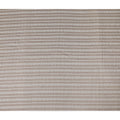 Taupe Beige Stripe Embroidered Cotton Voile 110cm