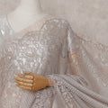 Moss Green Paisley French Chantilly Lace Saree