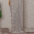 Moss Green Paisley French Chantilly Lace Saree