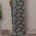 Sage Olive Green Paisley French Chantilly Lace Saree