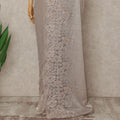 Pink French Metallic Chantilly Lace Saree
