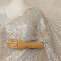 Silver French Metallic Chantilly Lace Saree