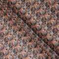 Grey Abstract Circle Embroidery Cotton Voile 150cm