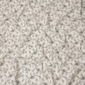 White Floral Cotton Voile Fabric 110cm India