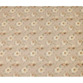 Beige Floral Cotton Voile Fabric 110cm India