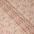 Pink Floral Cotton Voile Fabric 110cm India