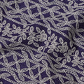 Blue Floral Cotton Voile Fabric 110cm India