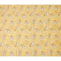 Yellow Floral Cotton Lawn Printed Fabric 110cm India