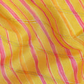 Golden Yellow Stripe Chiffon Fabric