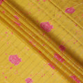 Amber Yellow Bouquet Chiffon Fabric
