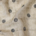 Champagne Beige Dot Synthetic Chiffon Fabric