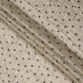 Champagne Beige Dot Synthetic Chiffon Fabric