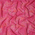 Magenta Pink Batik Chiffon Fabric