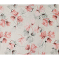 Ivory White Floral Synthetic Chiffon Fabric