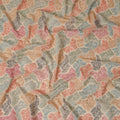Multicolor Paisley Cotton Voile Embroidery Fabric 110cm India