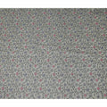 Grey Floral Embroidery Tussar Silk Fabric 110cm India