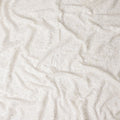 Pearl White Floral Sequin Georgette Fabric 110cm