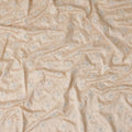 Beige Diamond Floral Cotton Voile Embroidery Fabric 110cm India