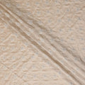 Beige Diamond Floral Cotton Voile Embroidery Fabric 110cm India