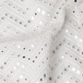Snow White Pure Silk Georgette Fabric 110cm