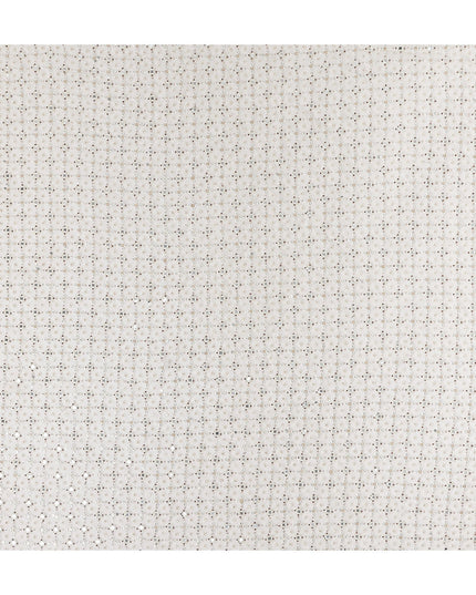Pearl Ivory Pure Silk Georgette Fabric 110cm