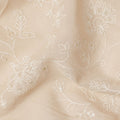 Beige Self Cotton Voile Fabric 110cm India