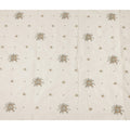 White Floral Cotton Voile Fabric 110cm India