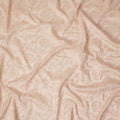 Peach Pink Floral Cotton Voile Embroidery Fabric 110cm India
