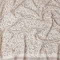 White Floral Cotton Voile Embroidery Fabric 110cm India