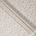 White Floral Cotton Voile Embroidery Fabric 110cm India