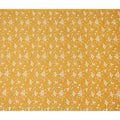 Yellow Floral Cotton Lawn Printed Fabric 110cm India
