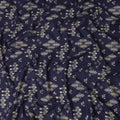 Blue Geometric Cotton Lawn Printed Fabric 110cm India