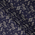 Blue Geometric Cotton Lawn Printed Fabric 110cm India
