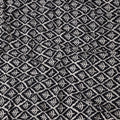 Black Geometric Cotton Lawn Printed Fabric 110cm India