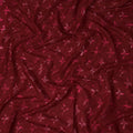 Red Floral Cotton Lawn Printed Fabric 110cm India