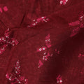 Red Floral Cotton Lawn Printed Fabric 110cm India