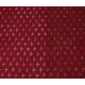 Red Floral Cotton Lawn Printed Fabric 110cm India