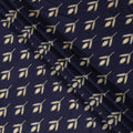 Blue Leaf Cotton Lawn Printed Fabric 110cm India