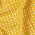 Yellow Polka Dot Cotton Lawn Printed Fabric 110cm India