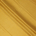 Yellow Polka Dot Cotton Lawn Printed Fabric 110cm India