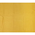 Yellow Polka Dot Cotton Lawn Printed Fabric 110cm India