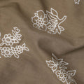 Brown Bouquet Cotton Lawn Printed Fabric 110cm India