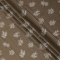 Brown Bouquet Cotton Lawn Printed Fabric 110cm India