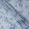 Blue Abstract Cotton Lawn Printed Fabric 110cm India
