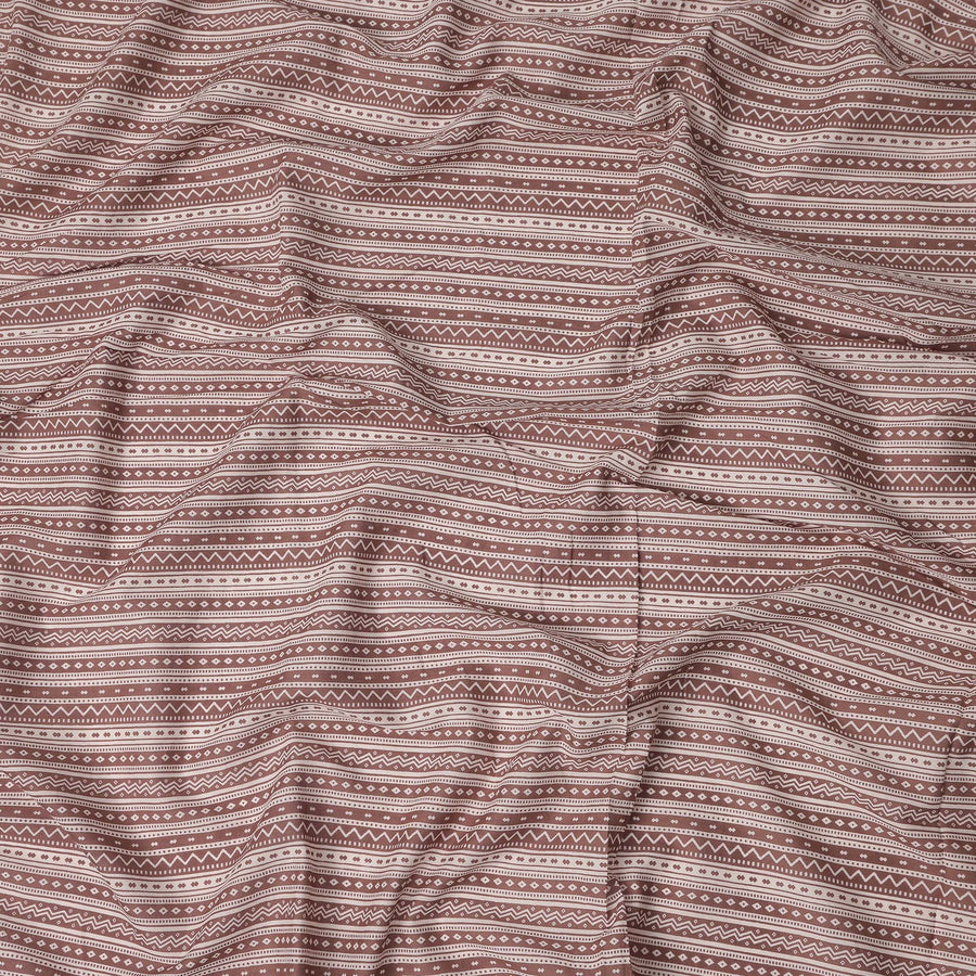 Pink Stripe Cotton Lawn Printed Fabric 110cm India