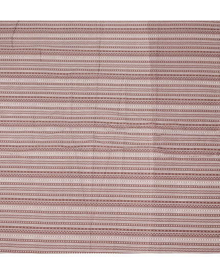 Pink Stripe Cotton Lawn Printed Fabric 110cm India