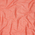 Orange Stripe Cotton Lawn Printed Fabric 110cm India